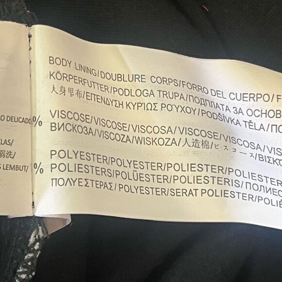 Mink Pink Black & White Scalloped Hem Exposed Zipper Clueless Mini Sz L Sweethea - Picture 5 of 6